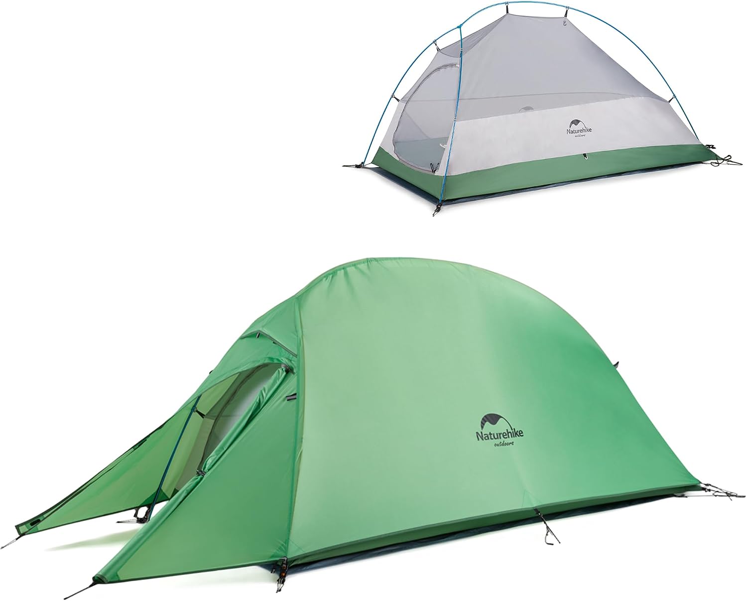 Naturehike Cloud-up 1 Tente de Dôme de Randonnée Ultra Légère pour 1 Personne Autoportante Imperméable pour Camping Outdoor Cyclisme Moto