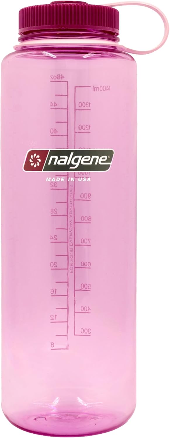 Nalgene Sustain Tritan Bouteille d'eau sans BPA fabriquée avec des matériaux dérivés de 50% de déchets Plastiques, 1,4 l, Large Ouverture