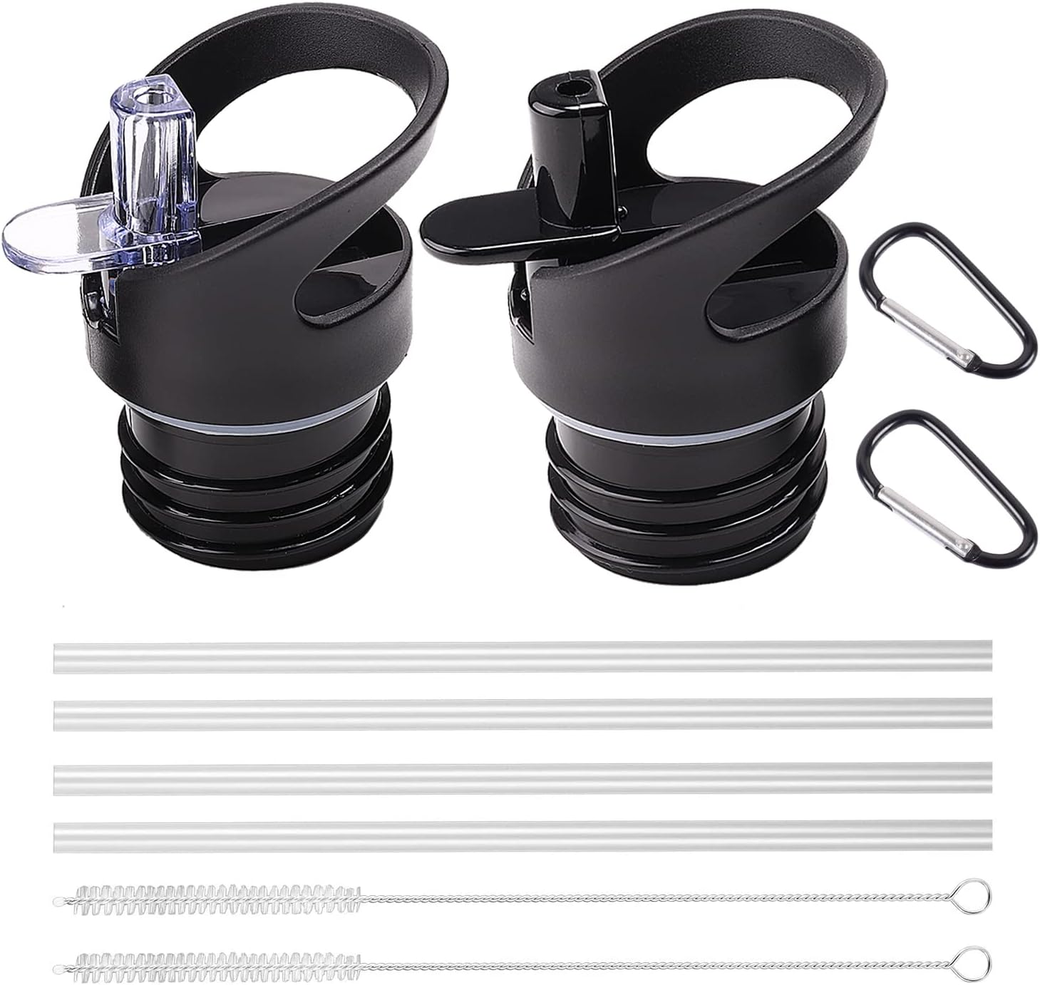 Lot de 2 couvercles à paille de taille standard pour Hydro Flask à goulot standard et simple Modern Ascent, accessoires pour bouteille d'eau avec bouchon de paille de rechange