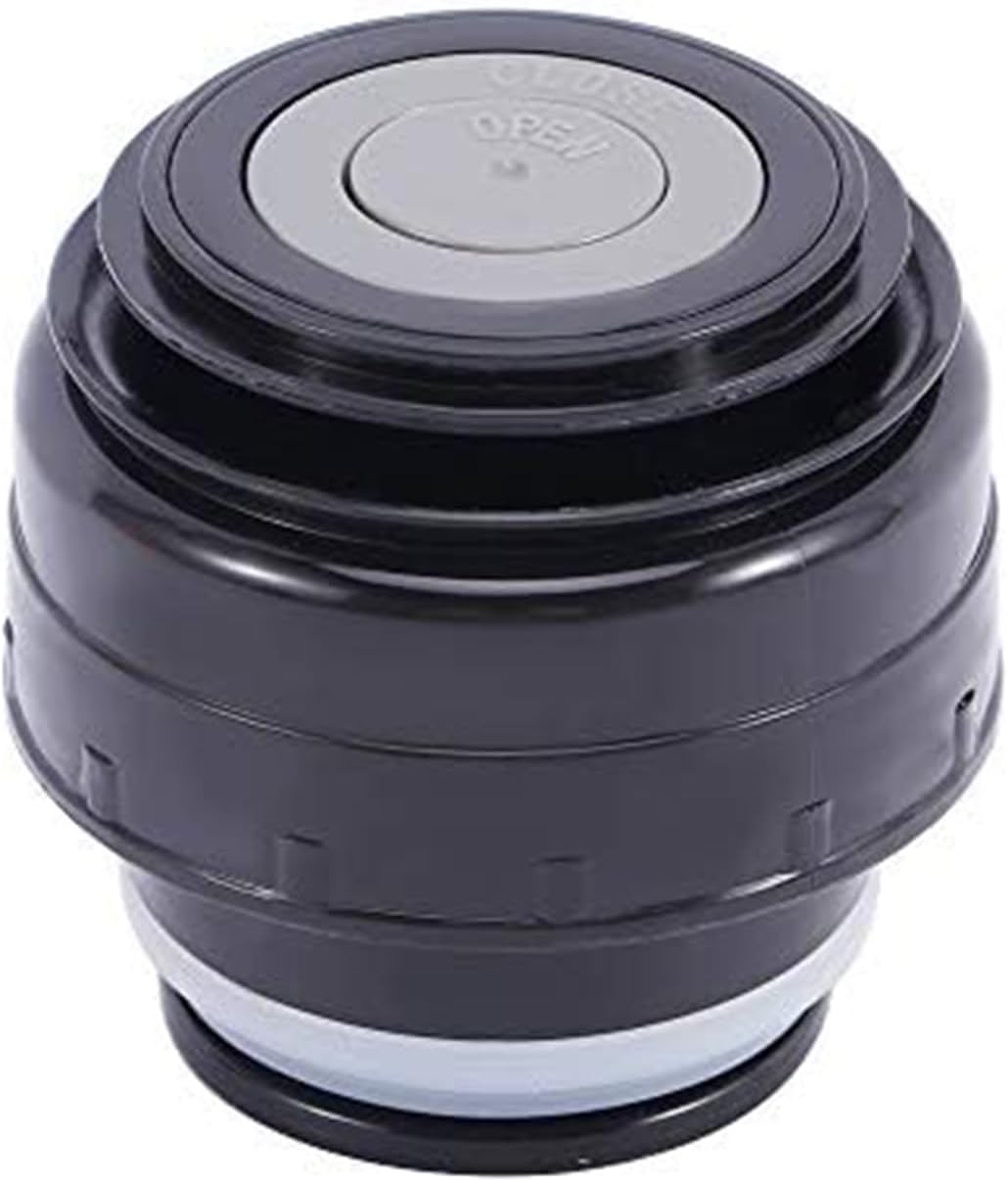 Bouteille isotherme de voyage - Couvercle universel - Pour l'extérieur - 4,5 cm - Noir et blanc