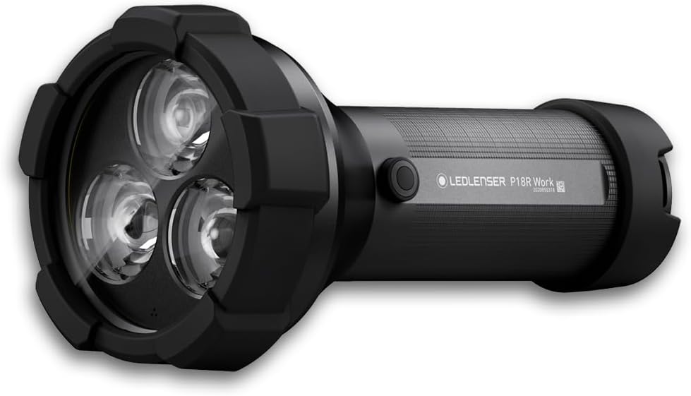 Ledlenser P18R Work Lampe torche rechargeable, 4500lm, 720m portée, IP54