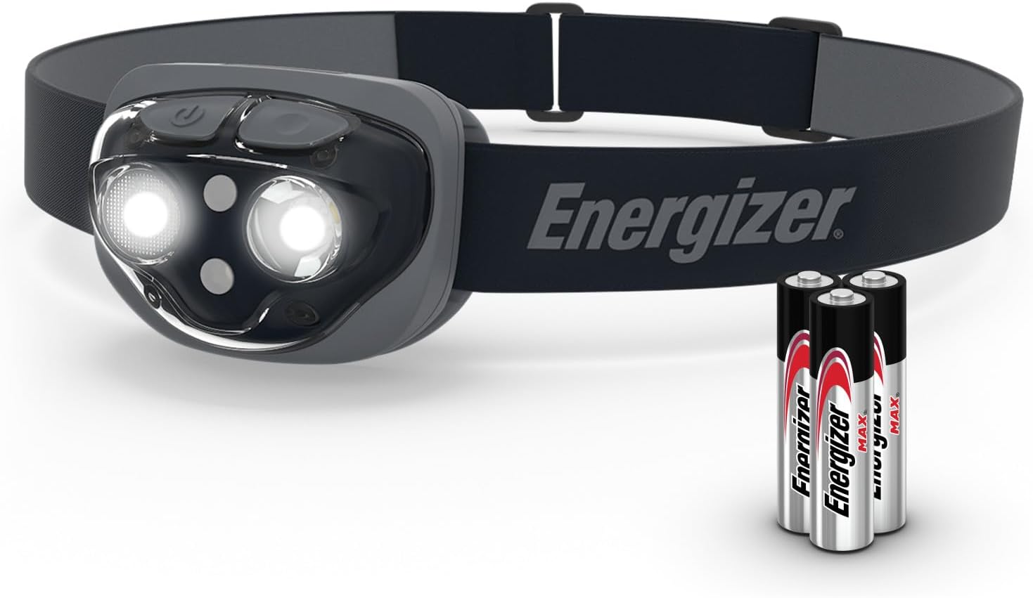 Energizer lampe frontale LED Midnight Black avec technologie Smart Dimming