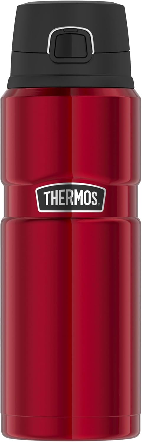 Thermos Stainless King Bottle Bouteille d'eau Isotherme en Acier Inoxydable 0,70 l avec Safe Flow Lid, Bouteille d'eau pour thé, Chaude 15 h / 24 h Froide, Passe au Lave-Vaisselle, sans BPA