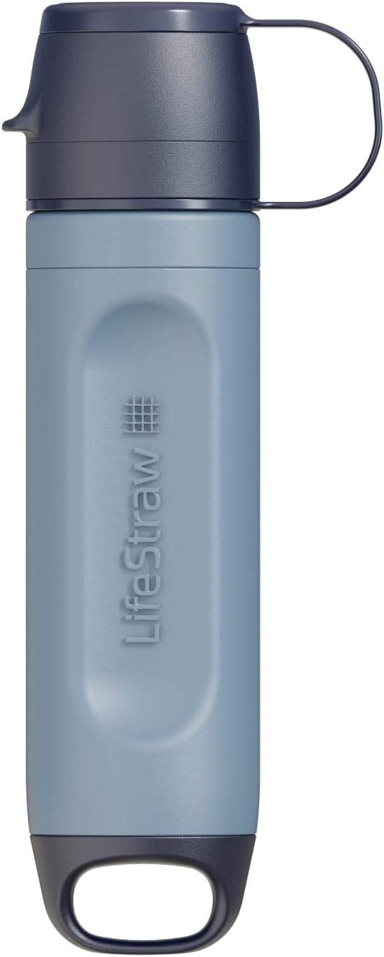 LifeStraw Peak Series Solo – Filtre d'eau individuel pour randonnée, camping, voyage, survie et préparation aux situations d’urgence. Élimine les bactéries, les parasites et les microplastiques
