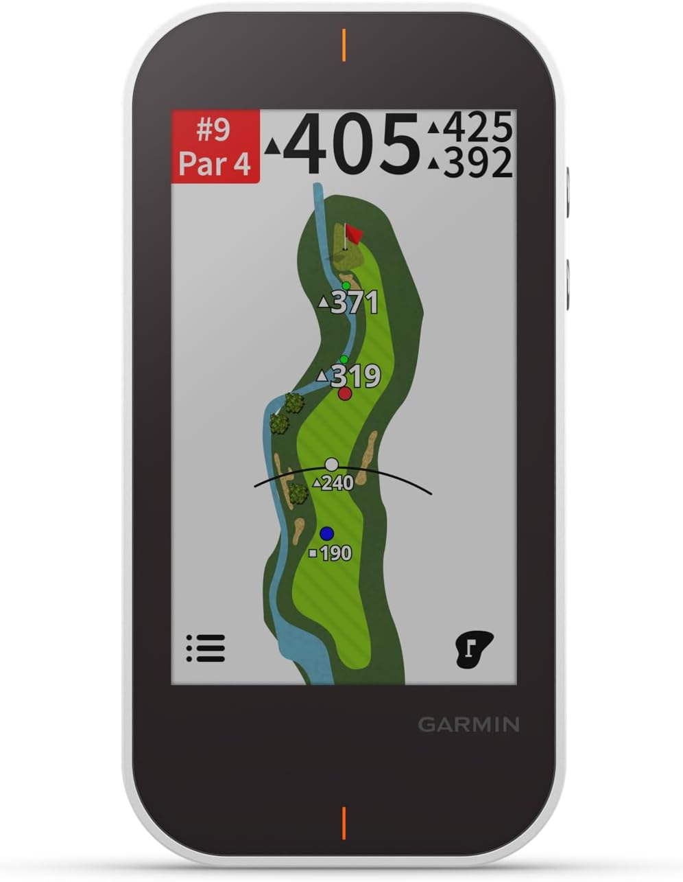Garmin Approach G80 GPS de Golf Portable Tout-en-Un avec Moniteur de Lancement intégré, écran Tactile 3,5", Noir/Blanc