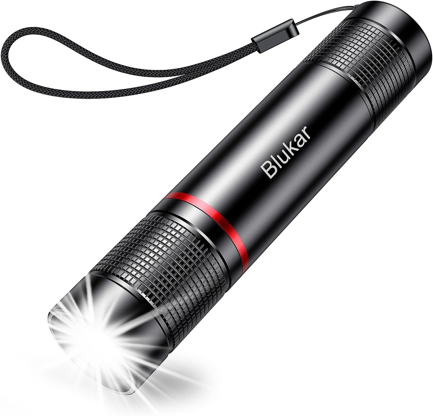 Blukar Lampe Torche LED Rechargeable, 2000L Lampe de Poche Ultra Puissante