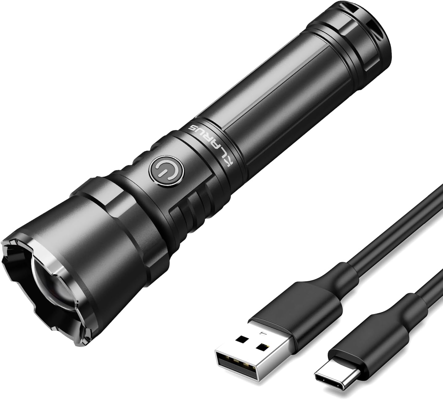 klarus EP12 Lampe de poche super lumineuse, 750 m, 4000 mAh, rechargeable, 2000 lumens, étanche IPX6, pour promener le chien, camping, outil d'urgence (EP12)