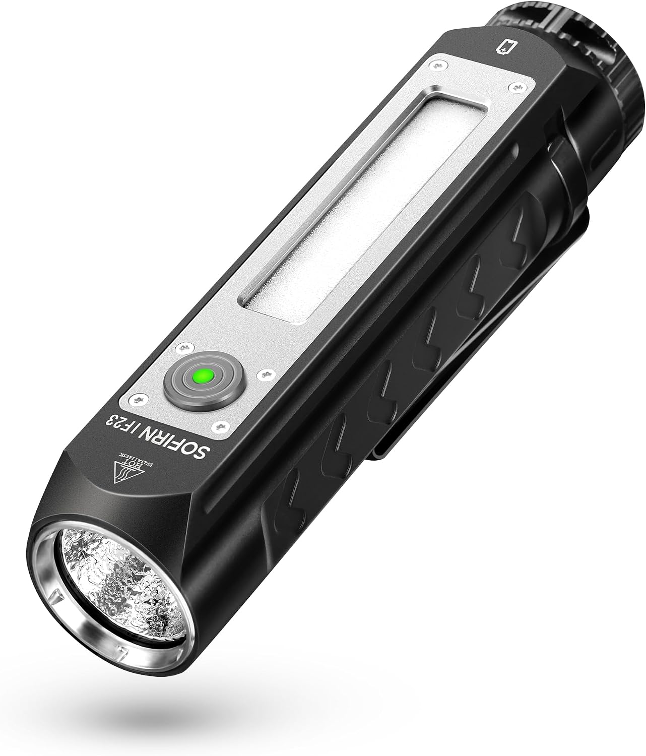 sofirn IF23 Lampe Torche LED Ultra Puissante 4000 Lumens Lampe de Poche Rechargeable Type C avec Lumière Latérale COB, Torches Polyvalente LED Multicolore EDC Lampe Adaptée à Un Usage Quotidien