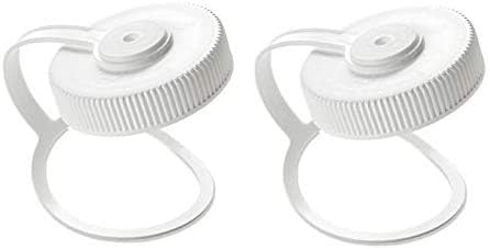 Nalgene 907,2 gram Ouverture large Bouteille d'eau capuchon de remplacement Blanc Boucle Couvercle supérieur (2-Pack)