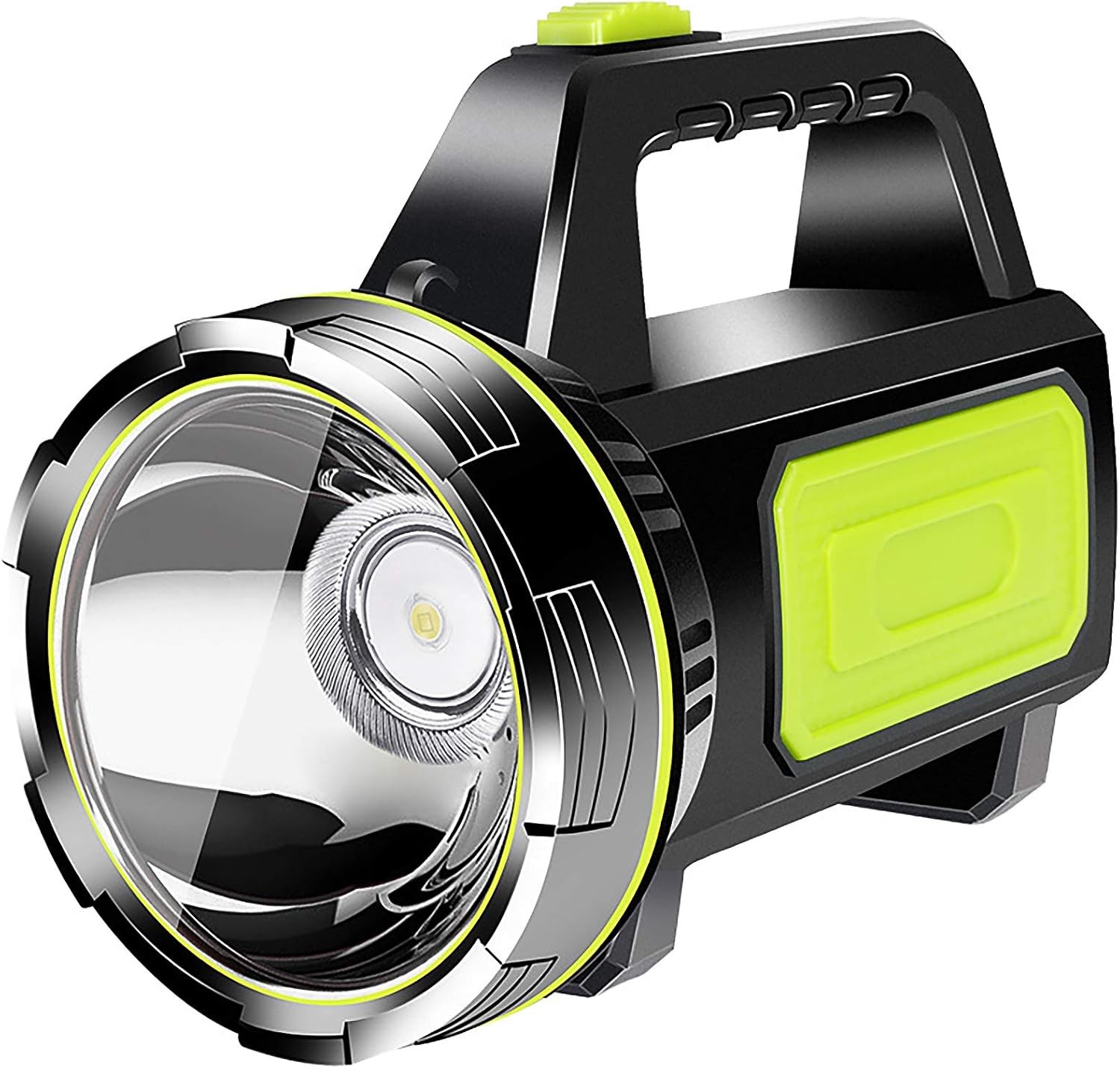 Lampe de poche LED rechargeable, puissante lampe de poche rechargeable par USB, lampe de poche portable, lampe de recherche LED super lumineuse, lampe à main étanche pour camping, lampe de