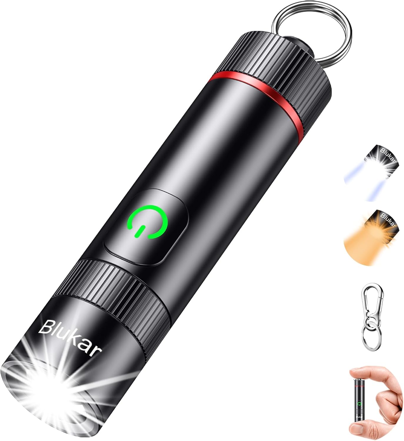 Blukar 2026 Gen 2 Mini Lampe Torche LED Rechargeable, EDC Lampe de Poche