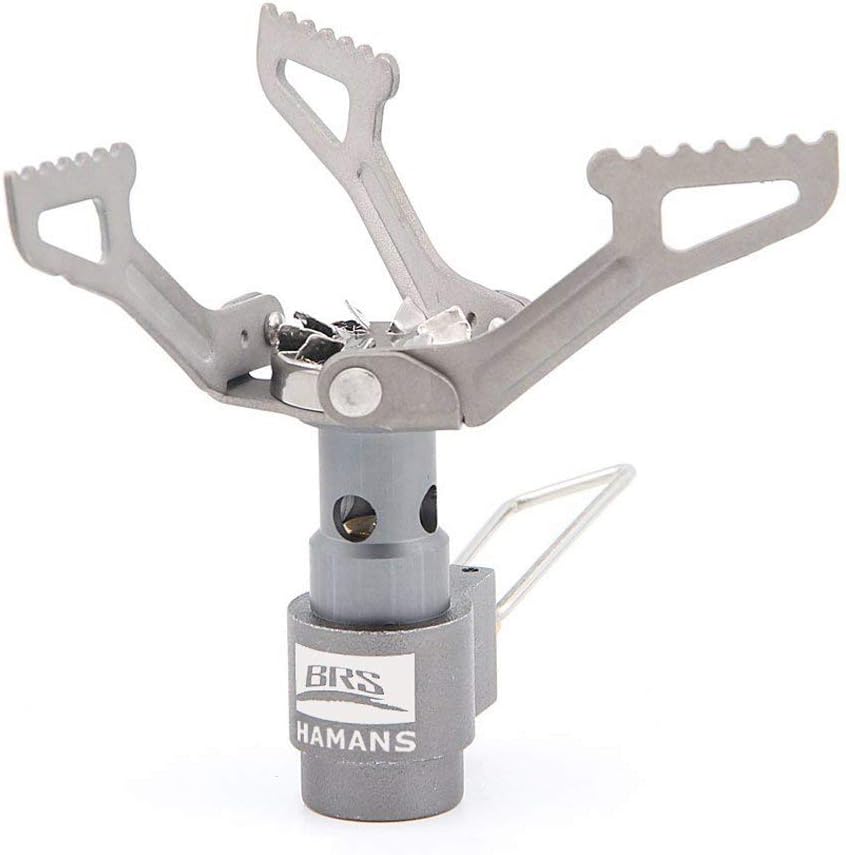 Hamans BRS-3000T Backpack Titanium Stove Réchaud à gaz de Camping Ultraléger Seulement 25g, avec 1 Joint torique de Rechange