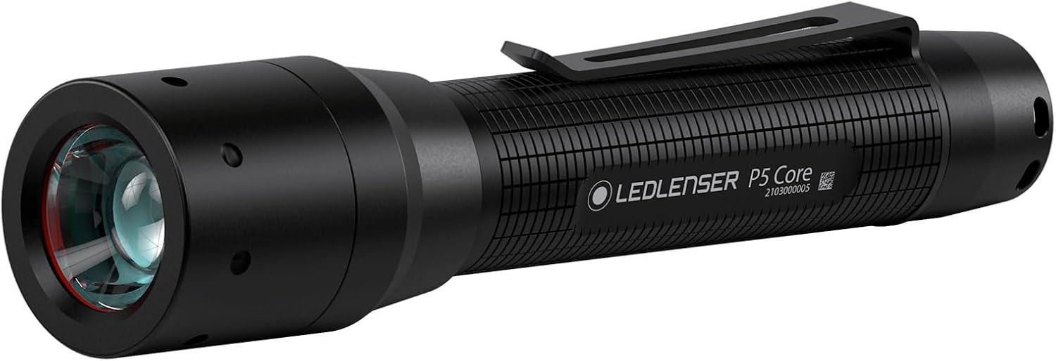 Ledlenser P5 Core Lampe torche, 150lm, Piles AA, 90m portée, 12h Autonomie