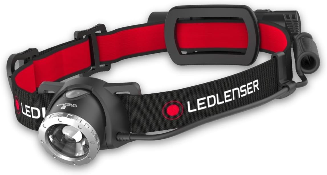 Ledlenser H8R Lampe frontale rechargeable, 600lm, 150m portée, IP54