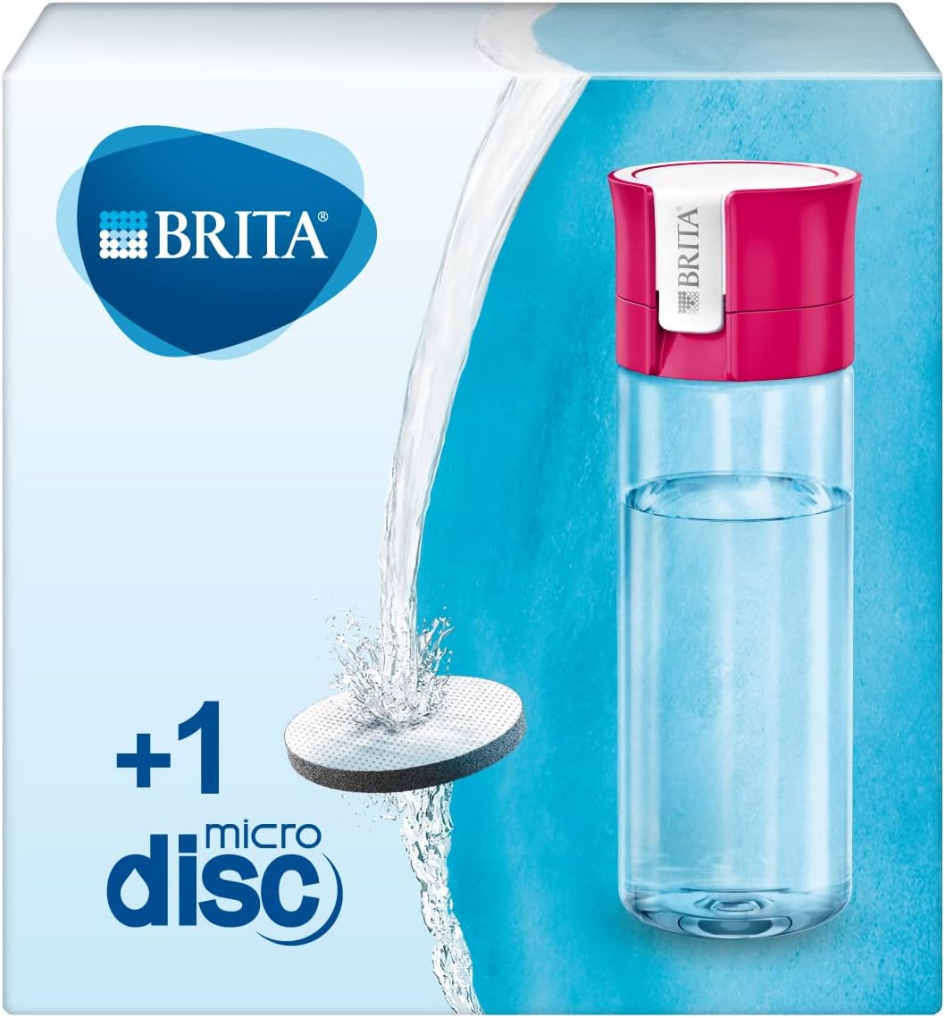 BRITA gourde filtrante Vital Abricot (0,6 L), 2 filtres MicroDisc