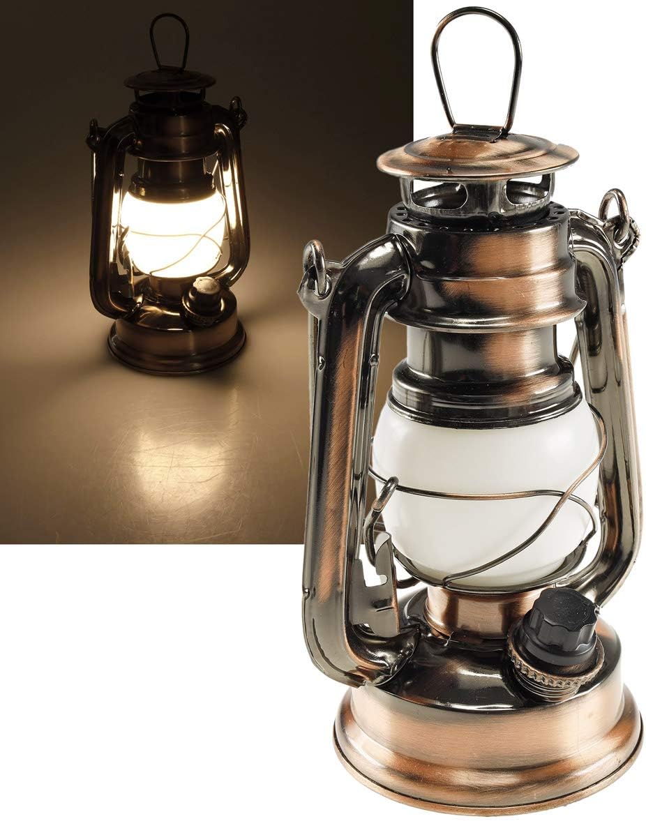 ChiliTec Lampe de camping LED 3W COB, fonctionnant sur batterie, avec poignée, robuste et flexible, gris/anthracite