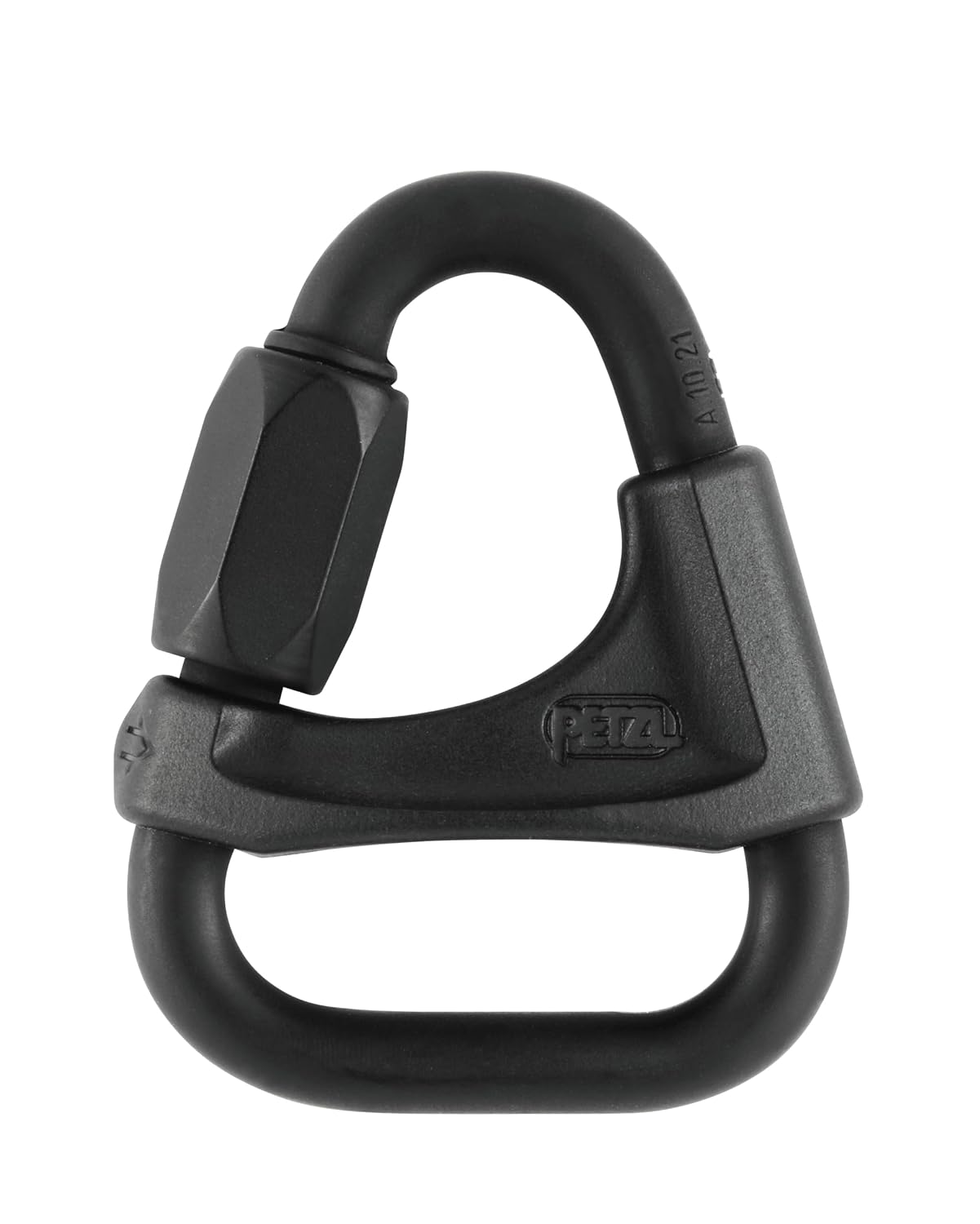 PETZL Maillon Rapide Triangulaire Acier P11 8BN Delta, 8 mm, Noir