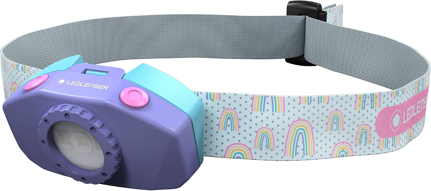 Ledlenser KIDLED2 Lampe frontale pour enfants, Piles AAA, Motif Dinosaure