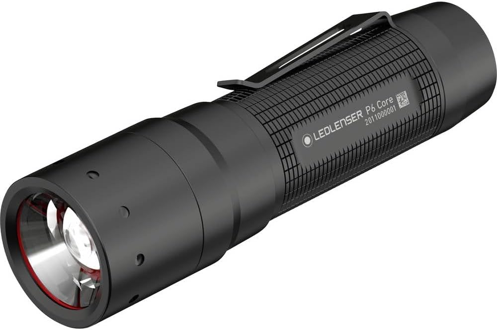 Ledlenser P6 Core Lampe torche 300lm, Piles AAA, 200m portée, 25h Autonomie