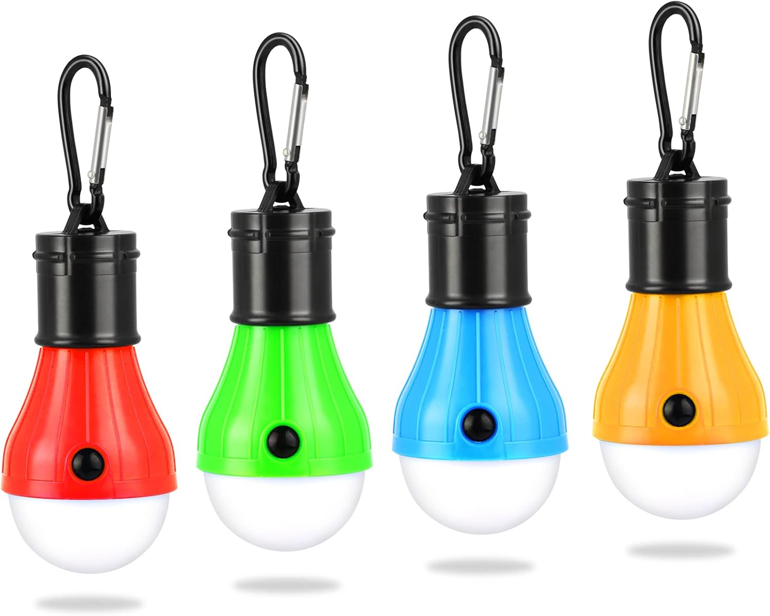 JOPHEK Lampe de Camping, 4x Lanterne de Camping LED Lampe de Camping à Piles Lampe de Tente Portable Lumière de Secours étanche Pour le Camping