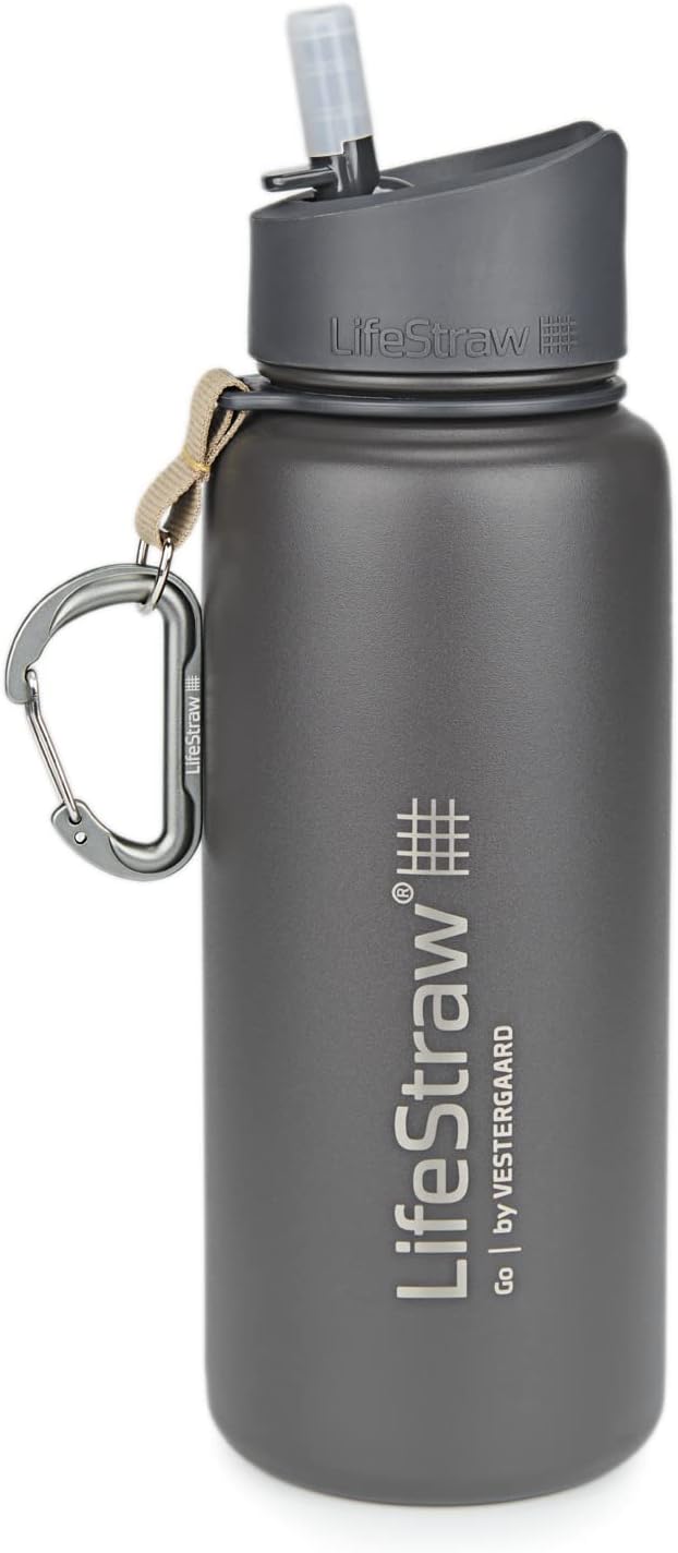 LifeStraw Go 2-Stage Filter Bottle Unisex-Adult, Blue, 650 ML