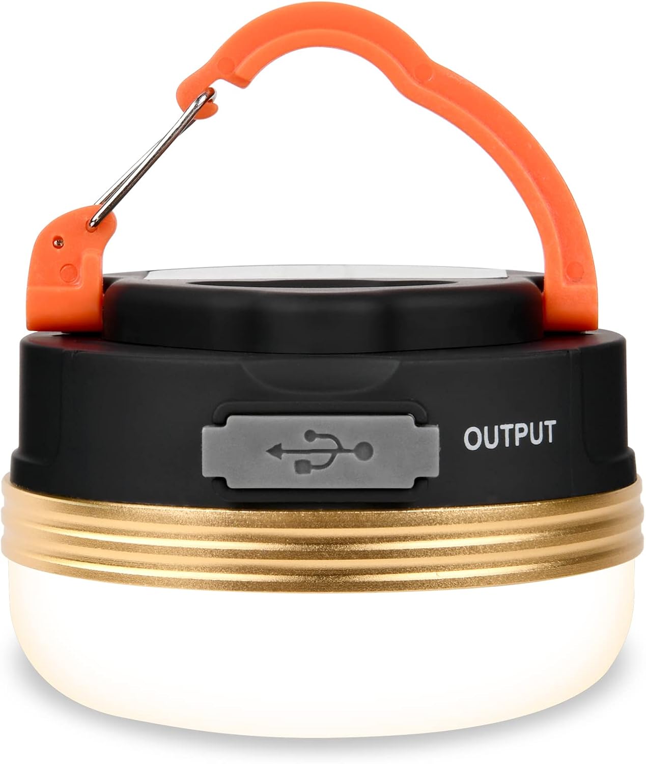 Flintronic Lampes de Camping, Lampe de Tente LED Rechargeables, 4 Modes USB Portable SOS Light avec Base Magnétique et Crochet IP43 Étanche pour D'extérieur, Randonnée, Pêche, Coupures Courant (1PC)