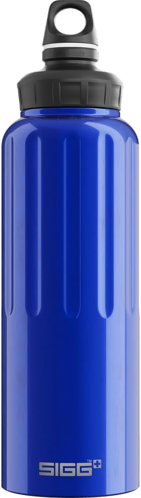 Sigg - Gourde Aluminium - Traveller Red Mountain - Certifiée Neutre En CO2 - Convient Aux Boissons Gazeuses - Étanche & Légère - Sans BPA - Pour Sport, Camping, Randonnée - Rouge Montagne - 1L