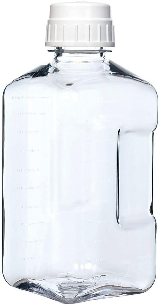 Nalgene Sustain Tritan Bouteille de culture sans BPA fabriquée avec un matériau dérivé de 50% de déchets plastiques, 1,8 l, transparent